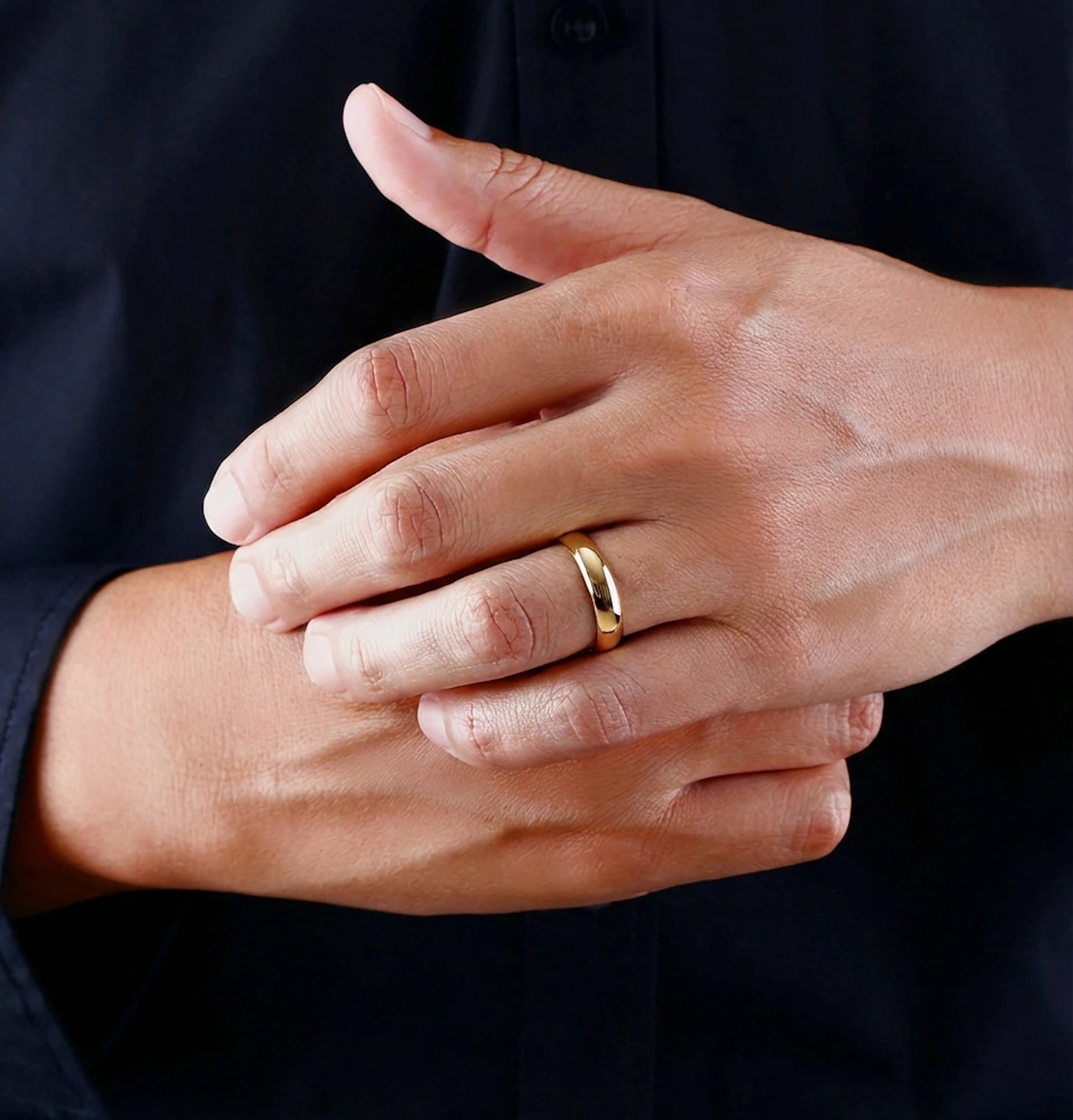 BRASS Plain oval Ring - 2