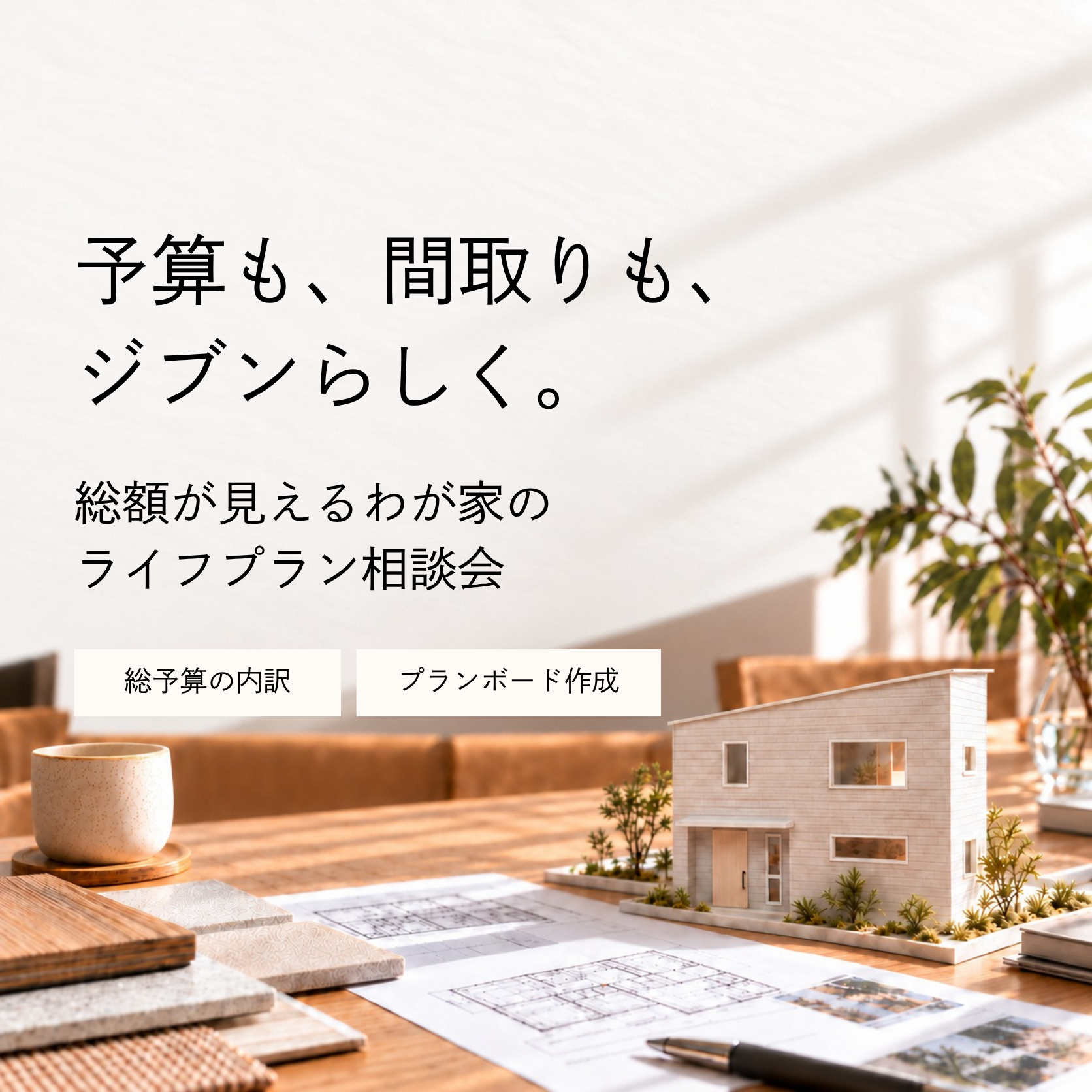 【オンライン】予算も、間取りも、ジブンらしく。総額が見える、わが家のライフプラン相談会