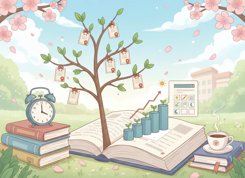 合格発表を目標に！春から始める効果的な学習習慣の築き方