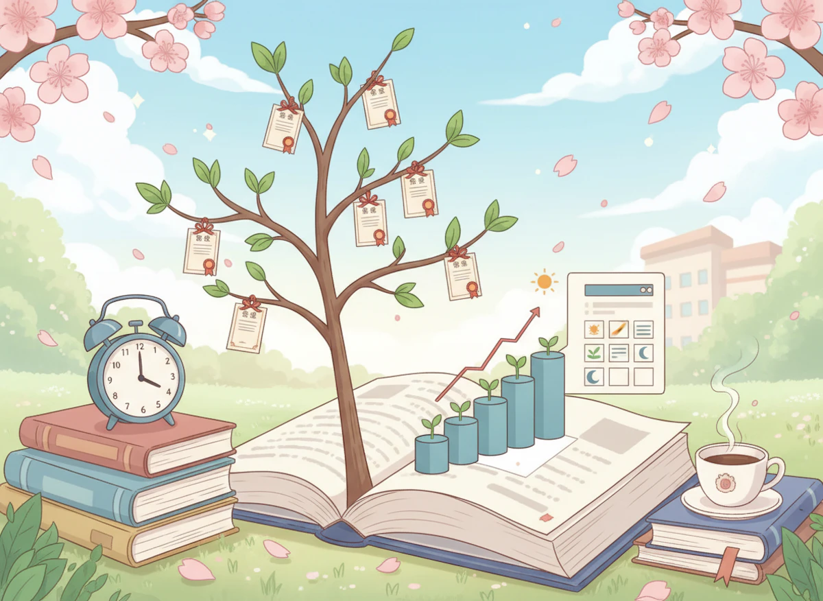 合格発表を目標に!春から始める効果的な学習習慣の築き方