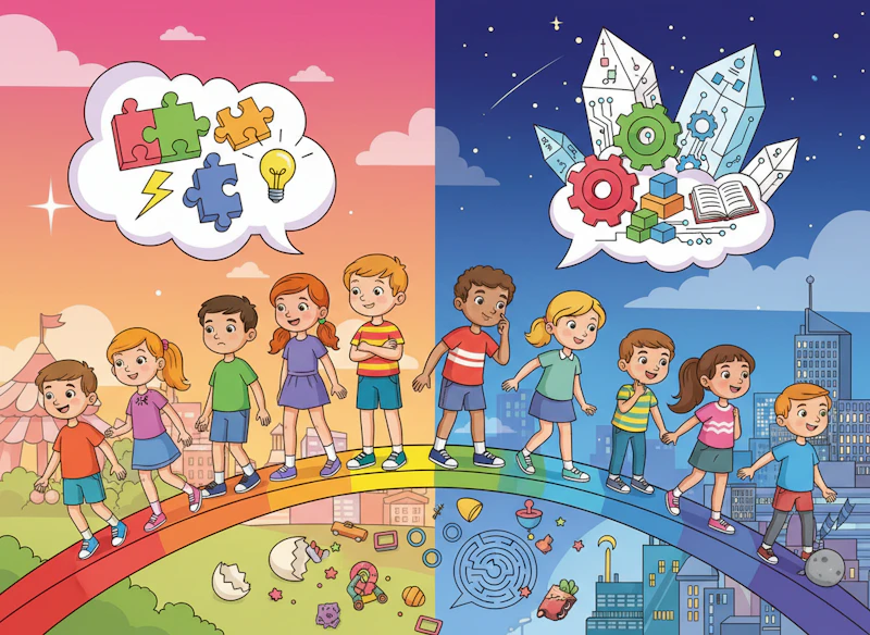 7～11歳の子供の直観的思考から論理的思考への成長と注意点