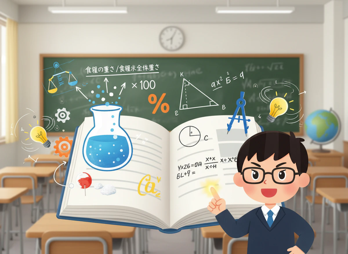中学数学の公式を完全マスター!食塩水の濃度など重要公式を徹底復習