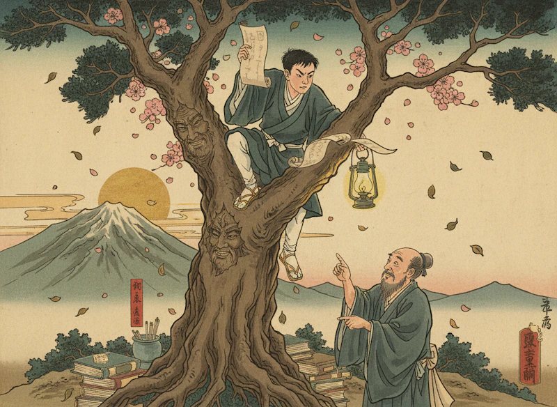 徒然草『高名の木登り』に学ぶ受験生の心構えと教訓