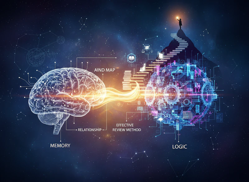 記憶と論理の関係を理解して効果的な復習法を身につける方法