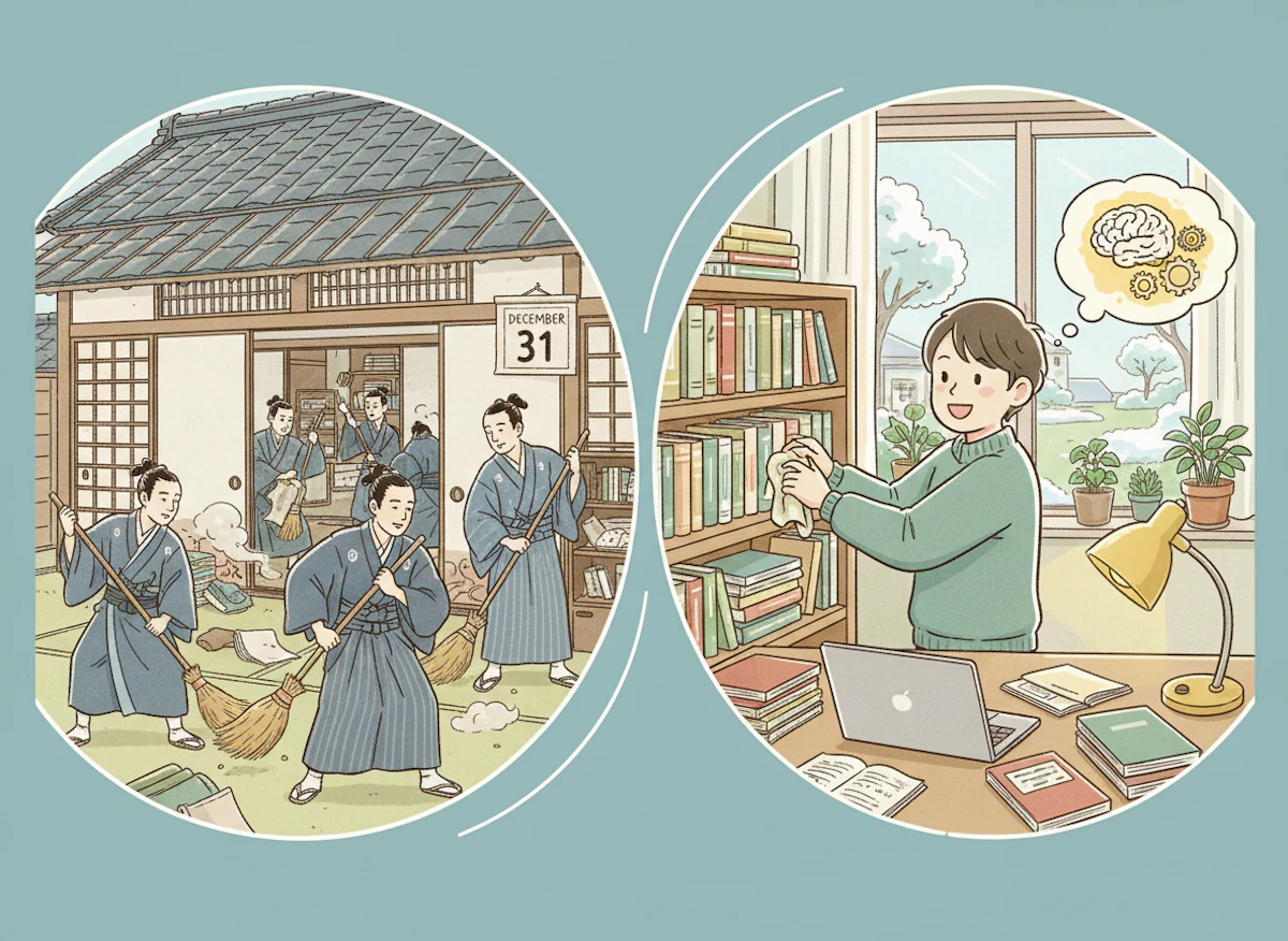 受験生必見!年末大掃除の歴史と学習環境整備の重要性