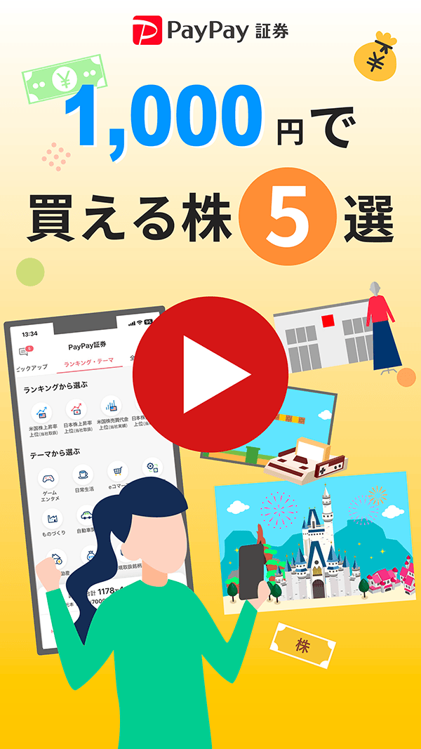 1,000円で買える株5選！【動画】