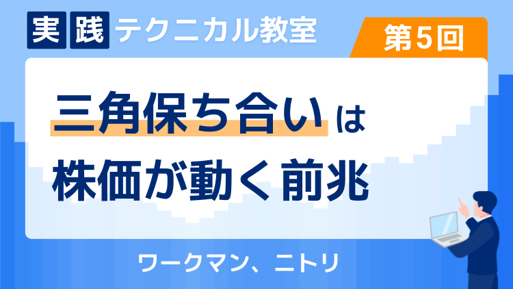 実践テクニカル教室・第5回 三角保ち合いは株価が動く前兆～ワークマン、ニトリ