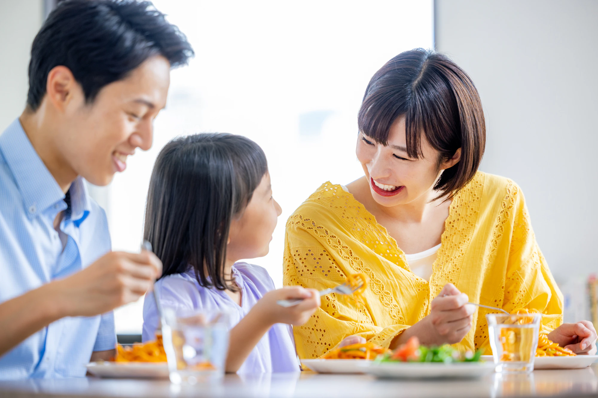 家族でファミレス