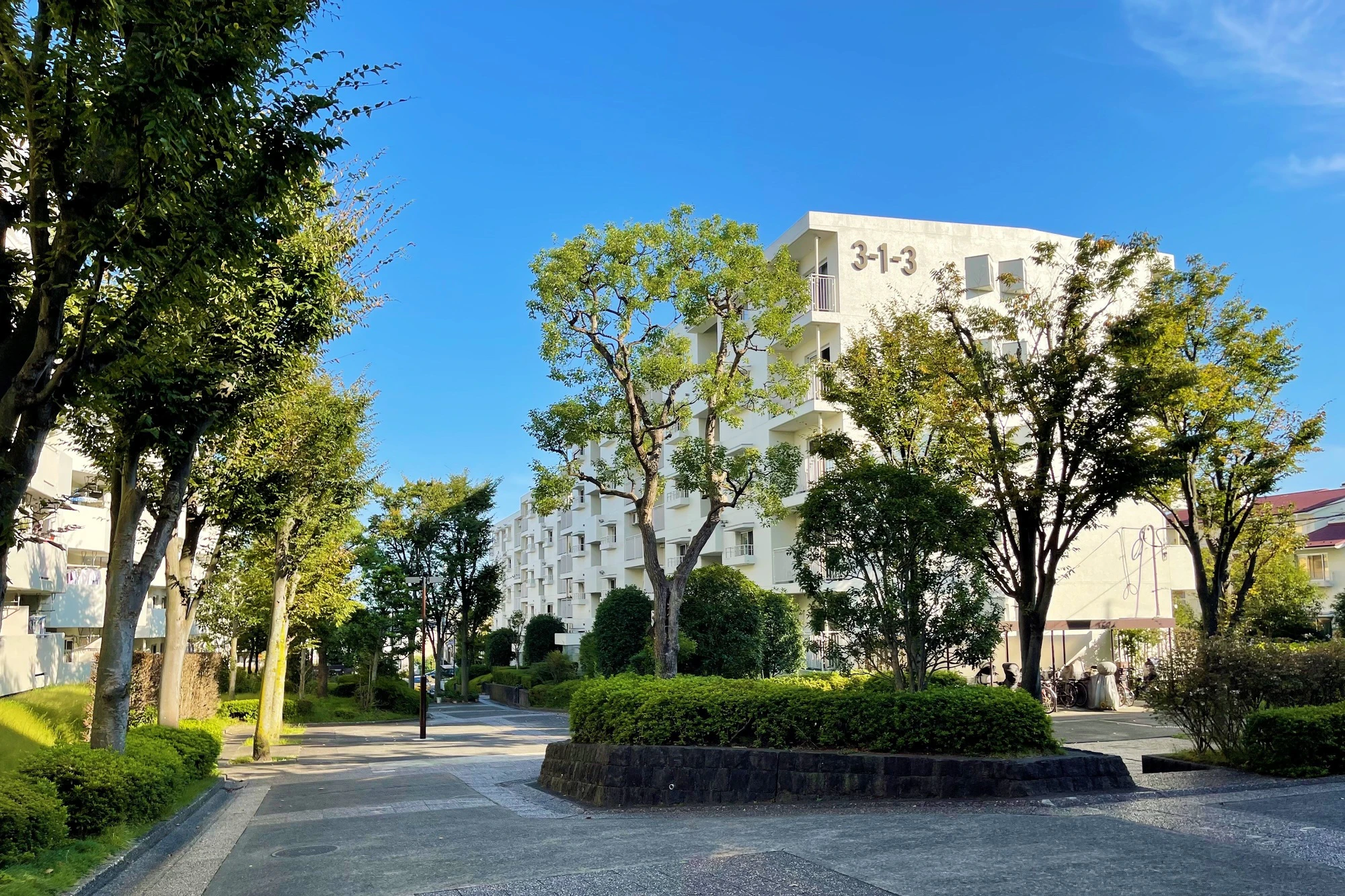 横浜 あざみ野団地の景色