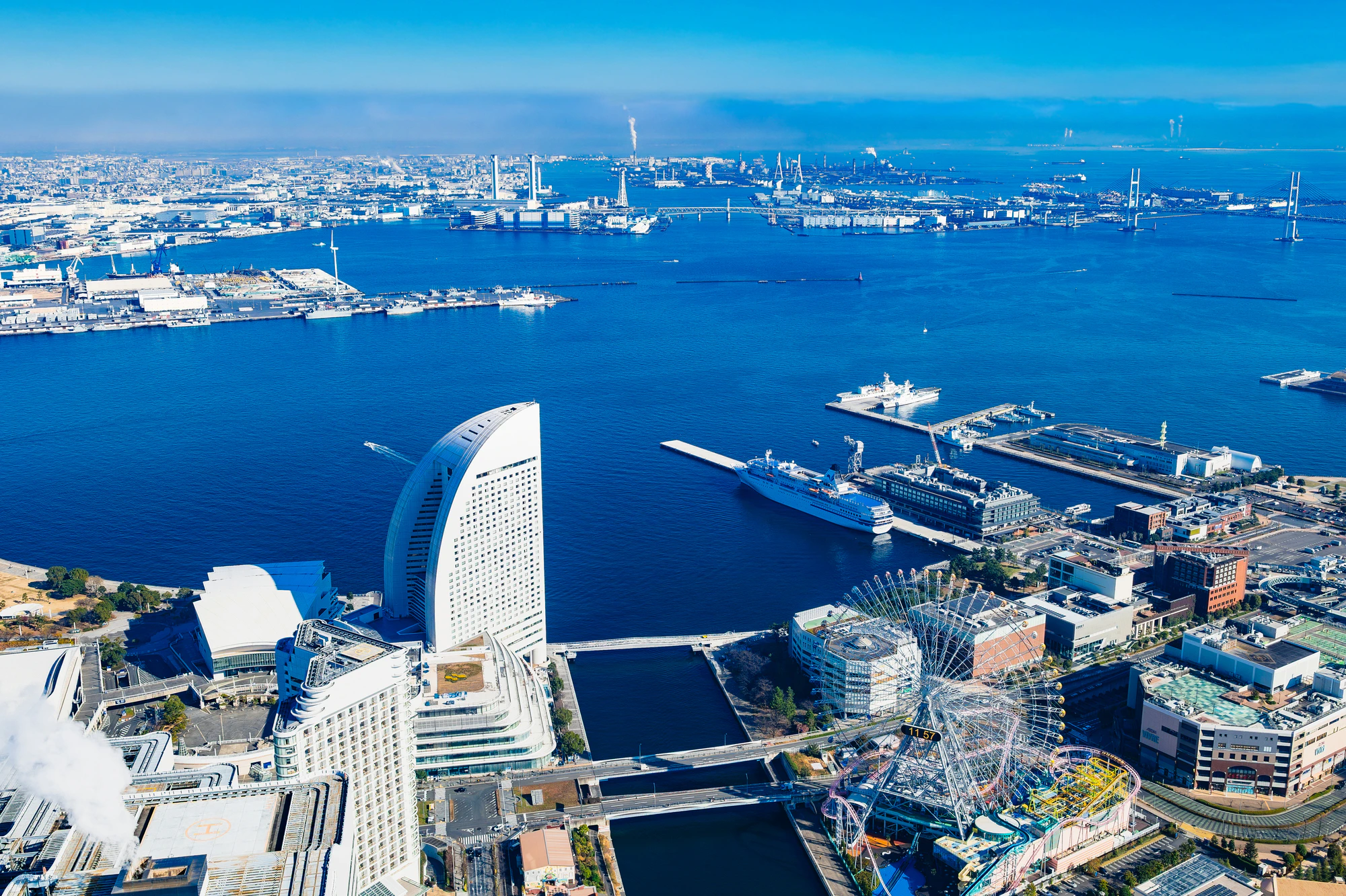  横浜ベイエリア広域　俯瞰