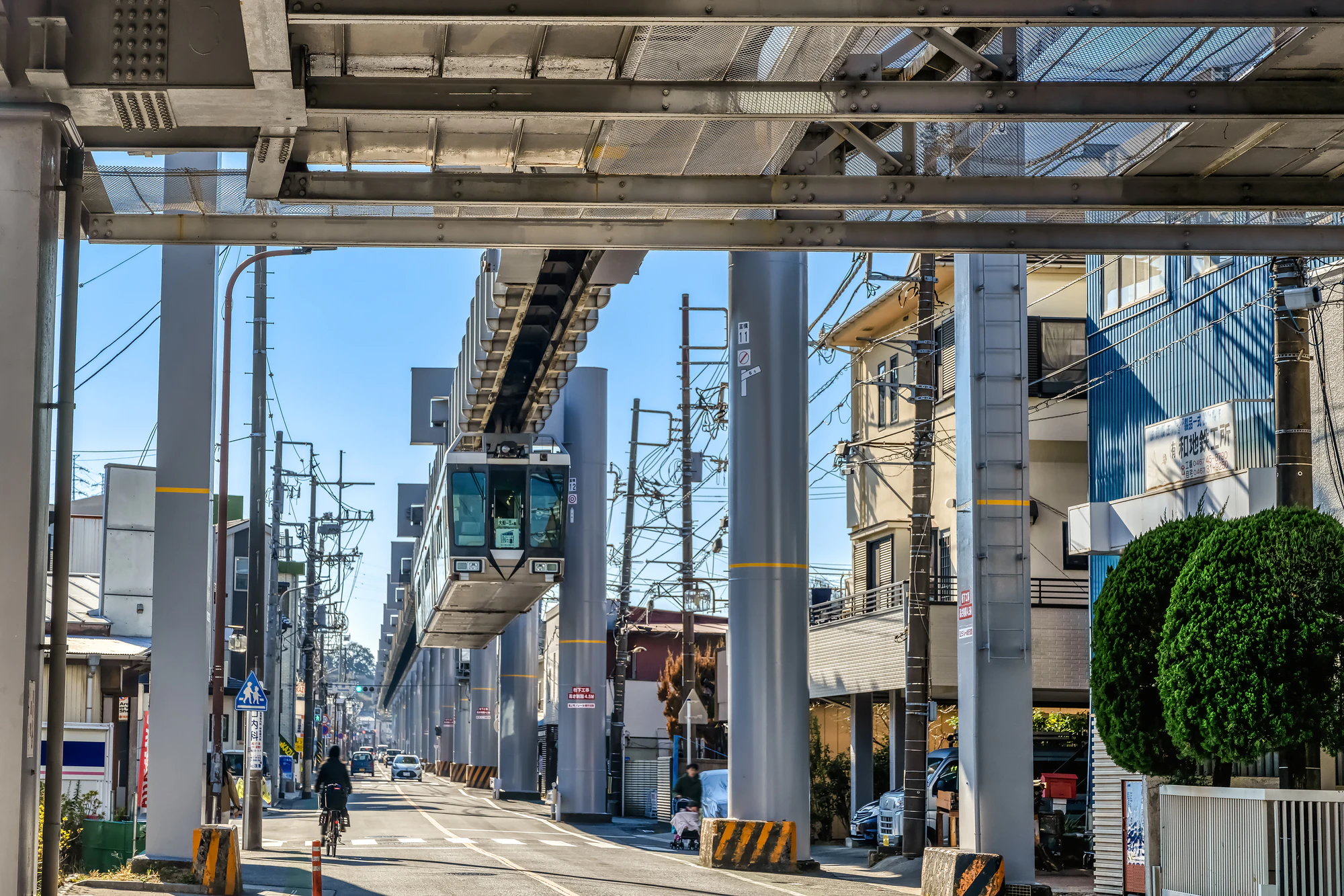神奈川県鎌倉市の都市風景　富士見町駅