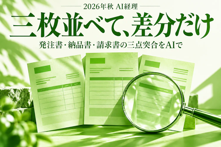 請求チェックの三点突合、手元のChatGPTに三枚渡して差分だけ出す アイキャッチ