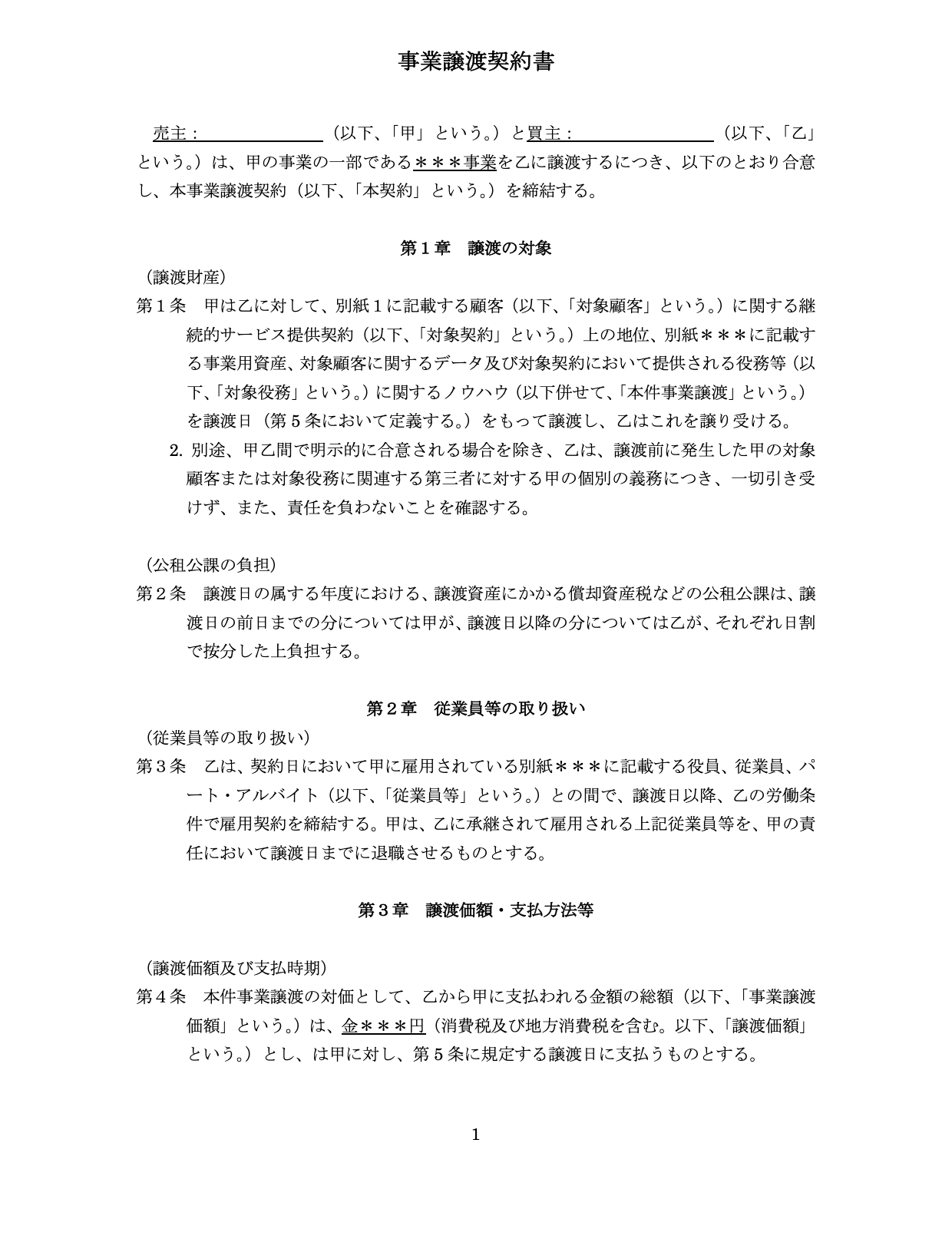 会社売却（事業譲渡・株式譲渡）の契約書｜内容や注意点を解説
