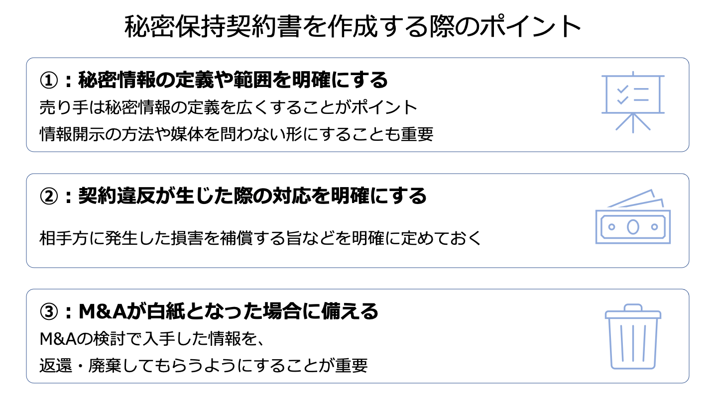 M&Aの秘密保持契約書とは？ひな型や作成のポイントを徹底解説 - M&Aサクシード｜法人・審査制M&Aマッチングサイト（旧ビズリーチ・サクシード）