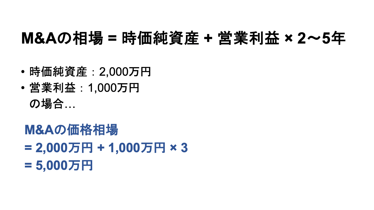 M&Aの相場【公認会計士が図解でわかりやすく解説】 - M&Aサクシード｜法人限定M&Aプラットフォーム（旧ビズリーチ・サクシード）