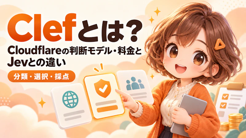 Clefとは？Cloudflareの判断モデル・料金とJevとの違い