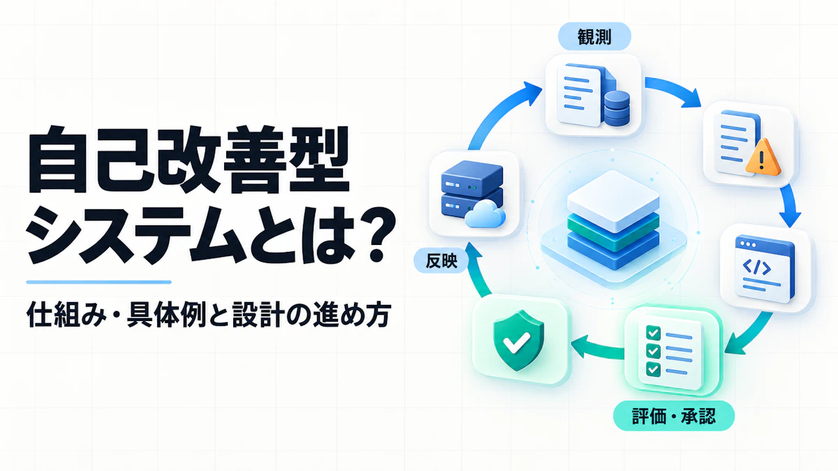 自己改善型システムとは？仕組み・具体例と設計の進め方