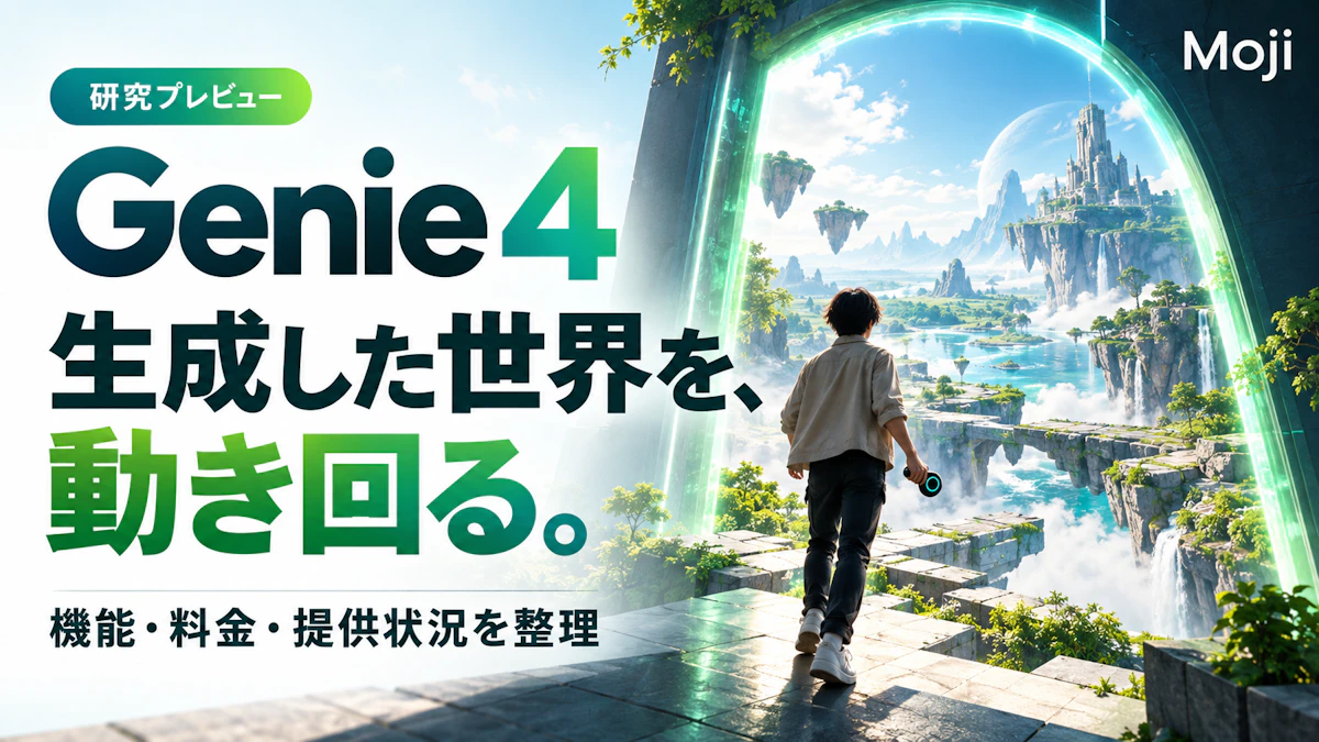 Genie 4とは?機能・料金・使い方|Project Genie、Gemini API・AI Studioの提供状況