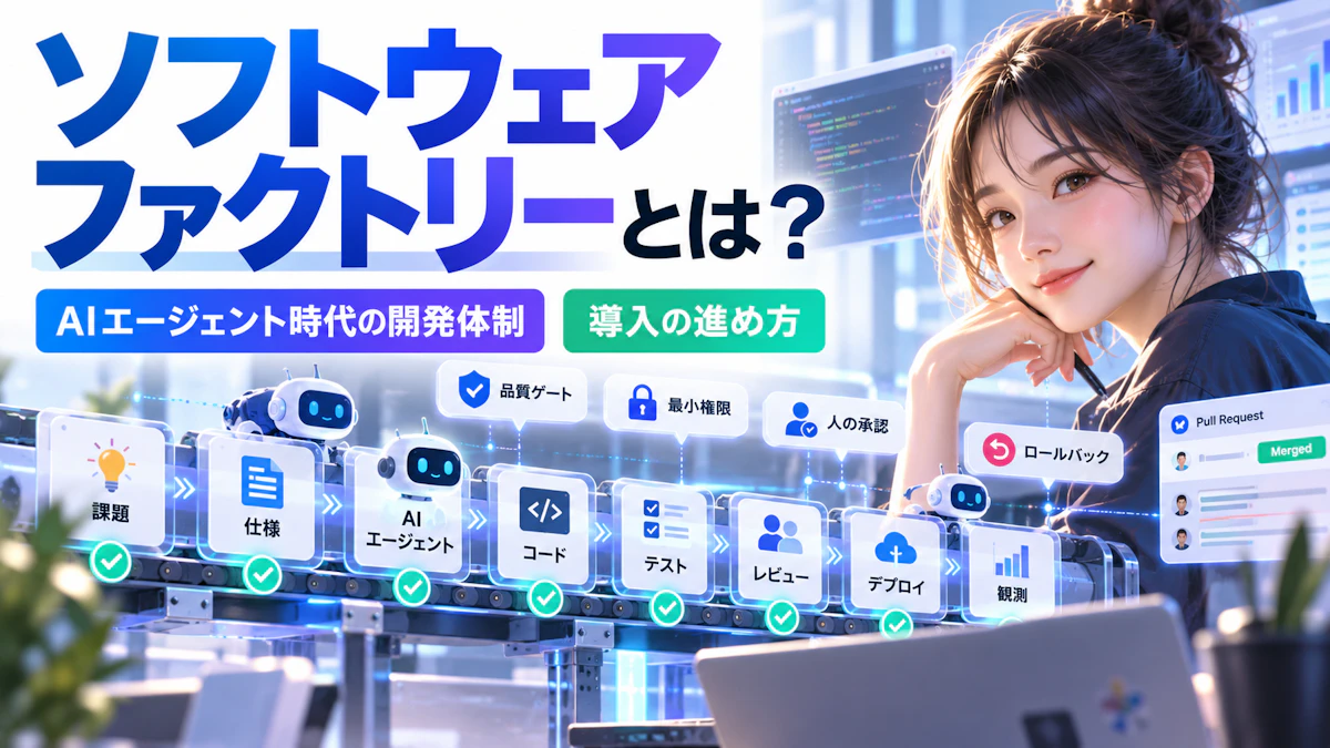 ソフトウェアファクトリーとは？意味・AIエージェント時代の開発体制・導入の進め方