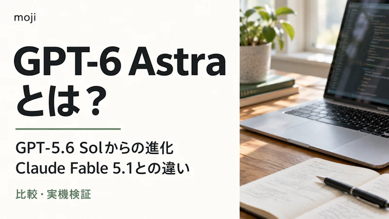 GPT-6 Astraとは？GPT-5.6 Solからの進化とClaude Fable 5.1との違いを実際に検証