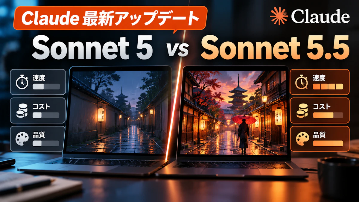 【Claude Sonnet最新アップデート】Claude Sonnet 5.5とSonnet 5を比較（2026年9月版）