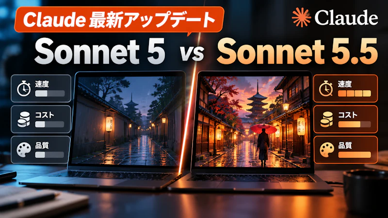 【Claude Sonnet最新アップデート】Claude Sonnet 5.5とSonnet 5を比較（2026年9月版）