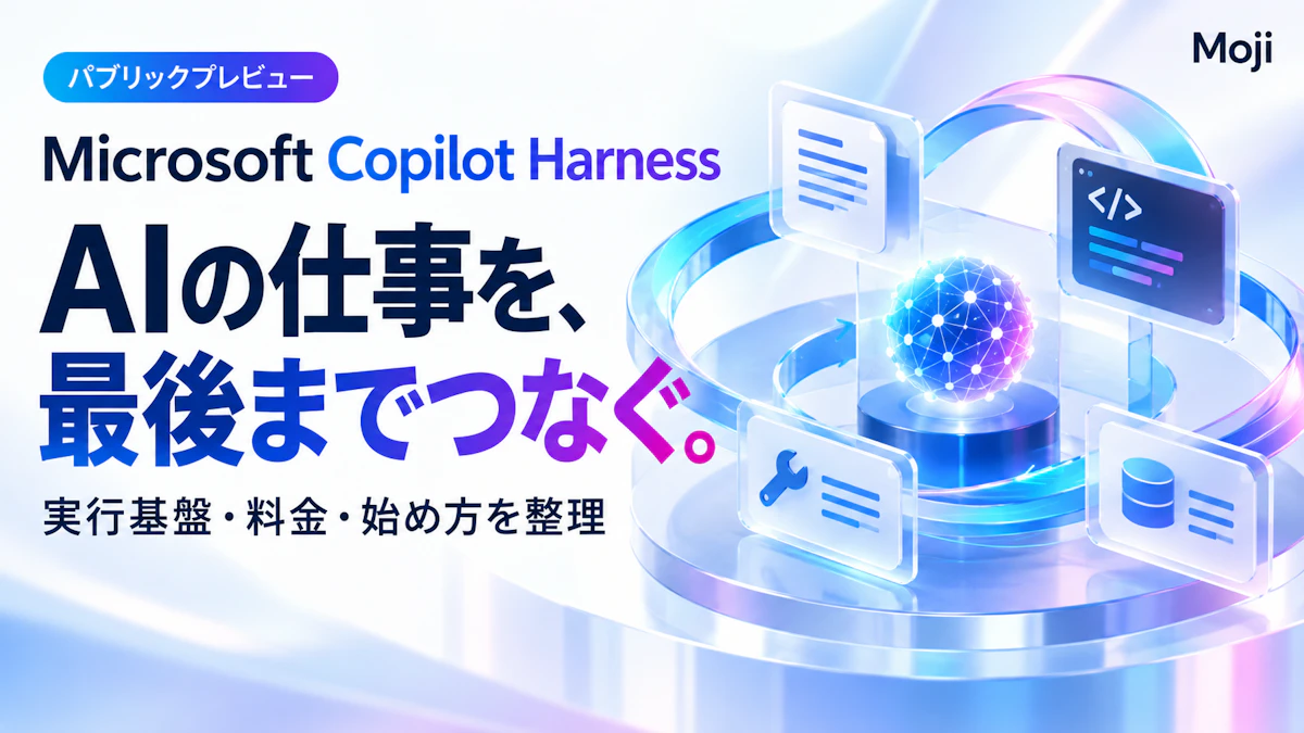 Microsoft Copilot Harnessとは?機能・料金・使い方を公式情報で解説
