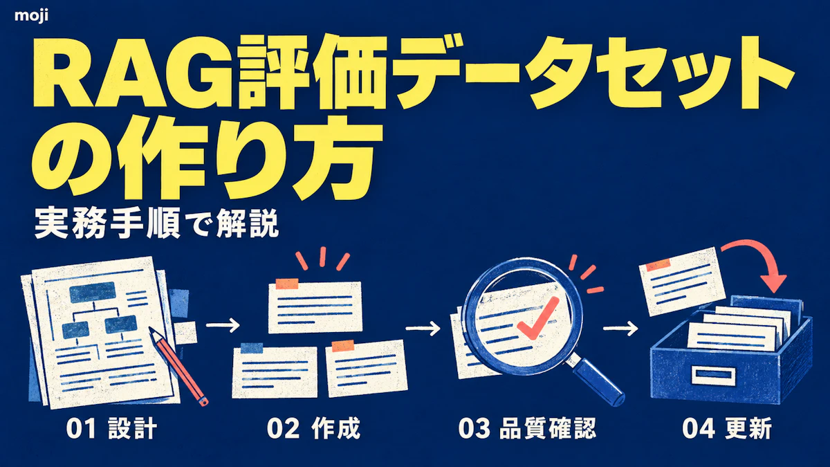 RAG評価データセットの作り方｜設計・作成・品質確認・更新を実務手順で解説