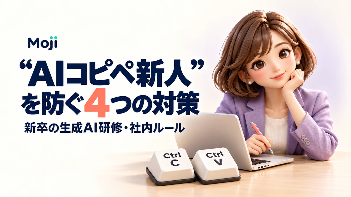 新卒の生成AI研修・社内ルールはどう設計する?AIコピペ新人を防ぐ4つの対策