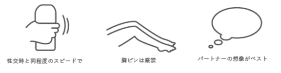 性交時と同程度のスピード・脚ピン厳禁などトレーニング時の注意点