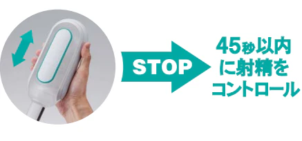 STEP2 手を止めて45秒以内に射精をコントロールする