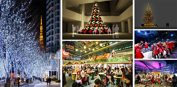 クリスマス☆イルミネーション☆B 六本木ヒルズ、けやき坂に120万球のイルミ輝く ドイツを再現した