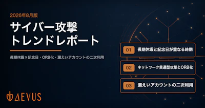 【2026年8月版】サイバー攻撃トレンドレポート｜長期休暇×記念日・ORB化・漏えいアカウントの二次利用