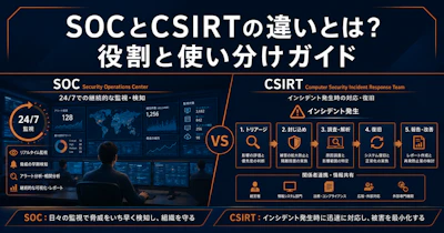 SOCとCSIRTの違いとは？役割・構築コスト・使い分けガイド【2026年版】