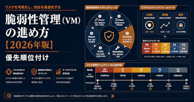 脆弱性管理（VM）の進め方【2026年版】優先順位の付け方とツール比較