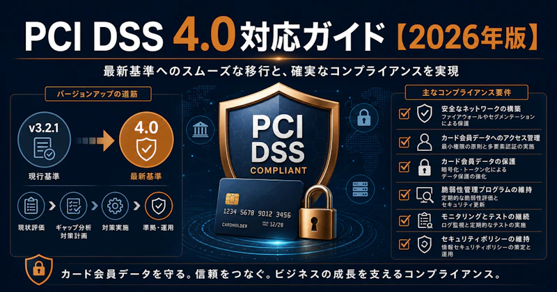 PCI DSS 4.0対応ガイド【2026年版】変更点と企業が今すぐすべきこと