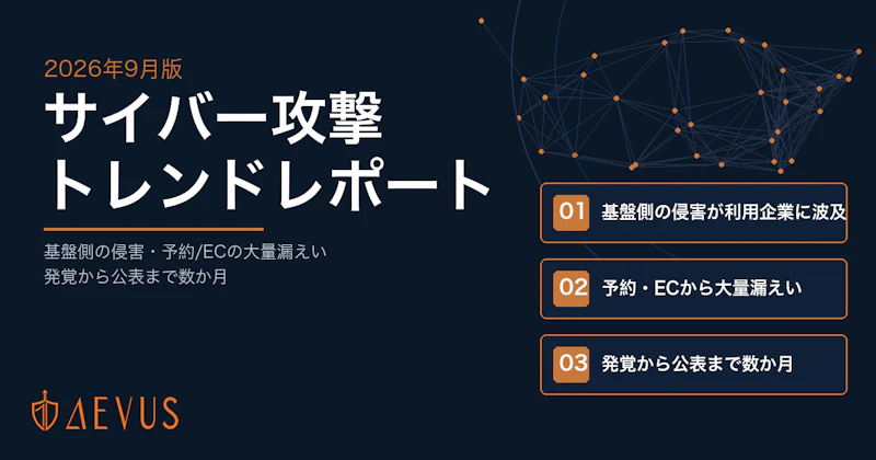 【2026年9月版】サイバー攻撃トレンドレポート｜基盤側の侵害・予約/ECの大量漏えい・発覚から公表まで数か月