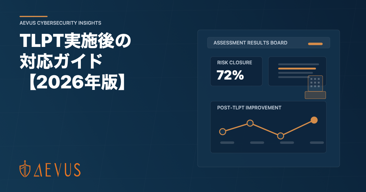 TLPT実施後の対応ガイド【2026年版】結果報告・改善計画・経営層への説明方法