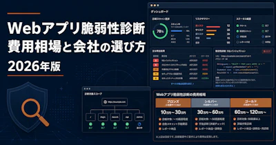 Webアプリ脆弱性診断 費用・相場ガイド【2026年版】種別・規模別の料金と選び方
