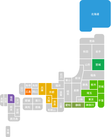レバウェル介護(旧:きらケア派遣)の対応地域画像