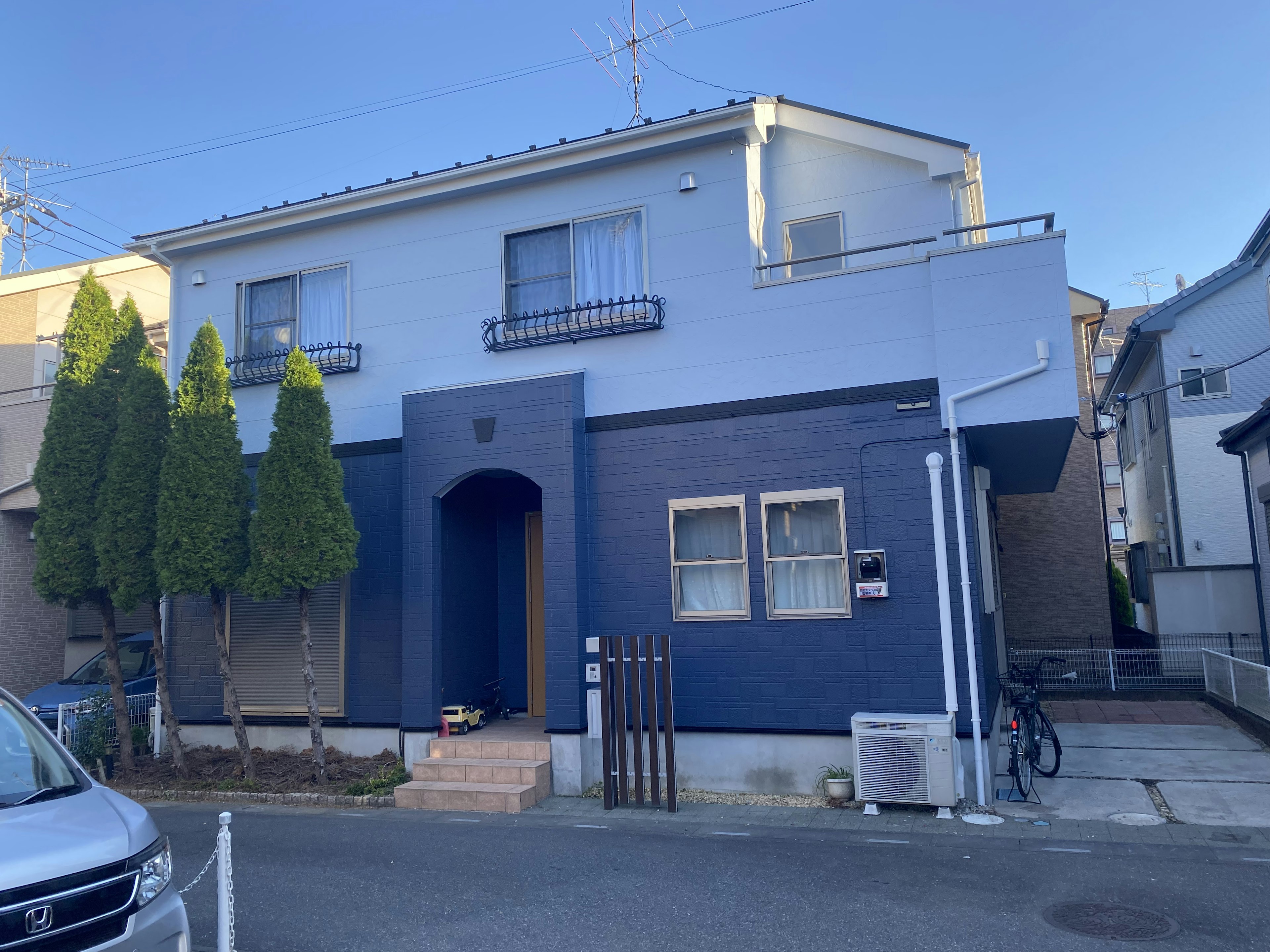 越谷市H様邸の外壁塗装と屋根塗装を施工させていただきました