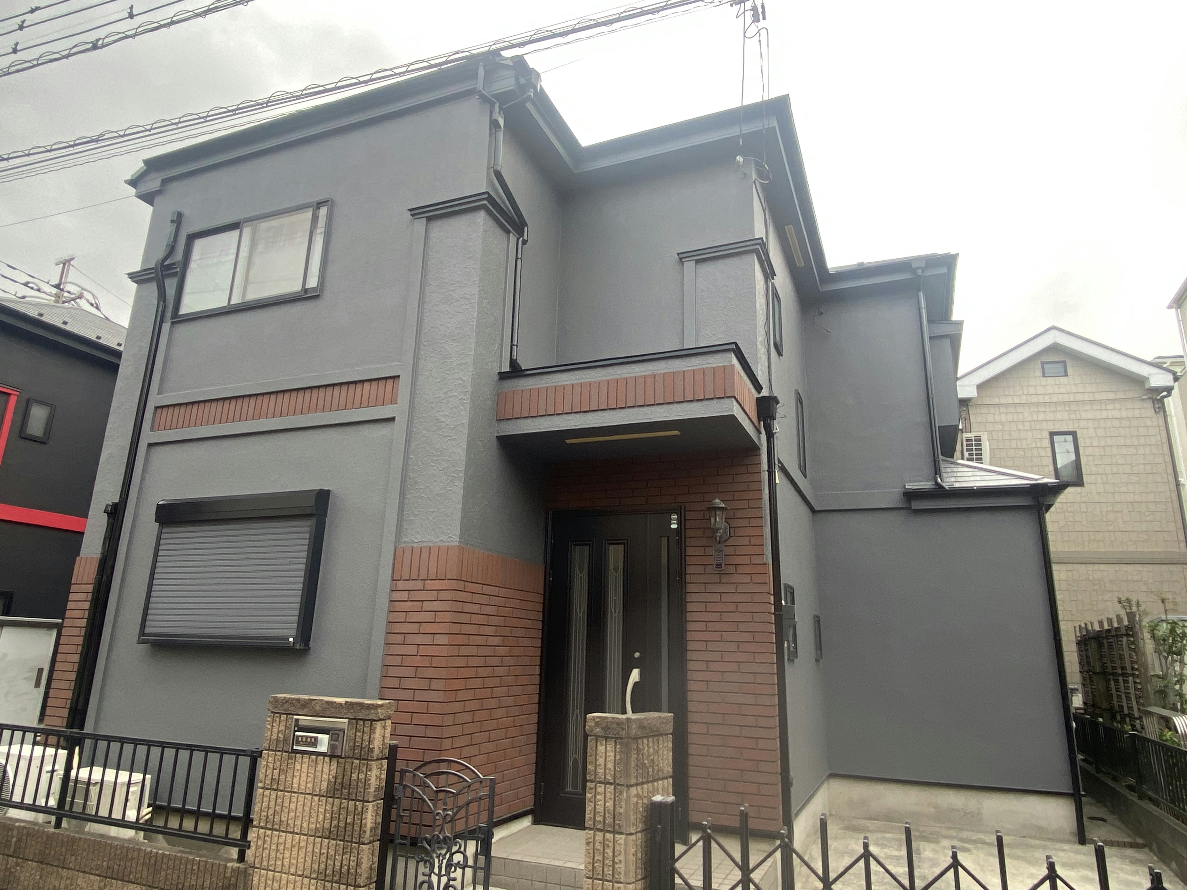 越谷市Y様邸の外壁塗装と屋根塗装を施工させていただきました