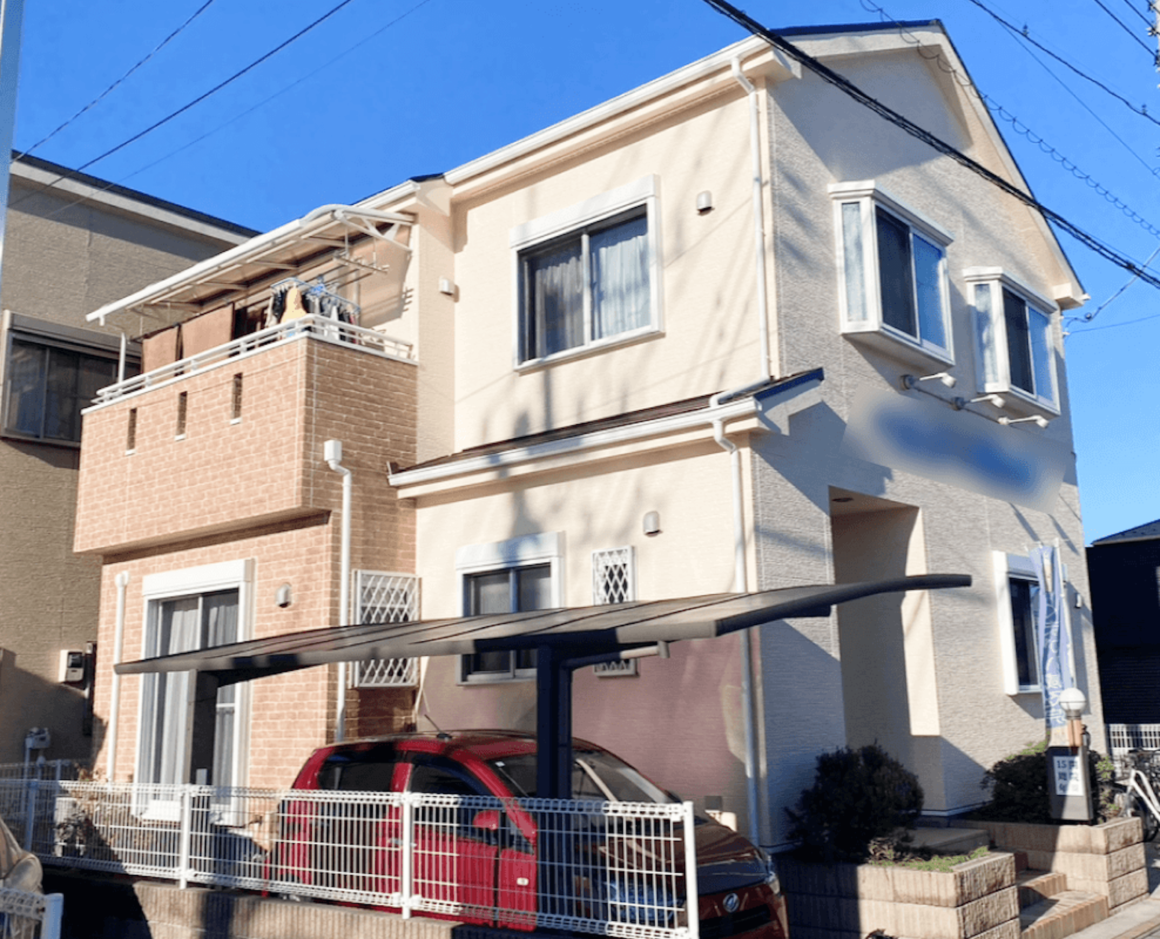 越谷市の外壁塗装・屋根塗装施工事例｜外壁・屋根全体の劣化を改善【K様邸】