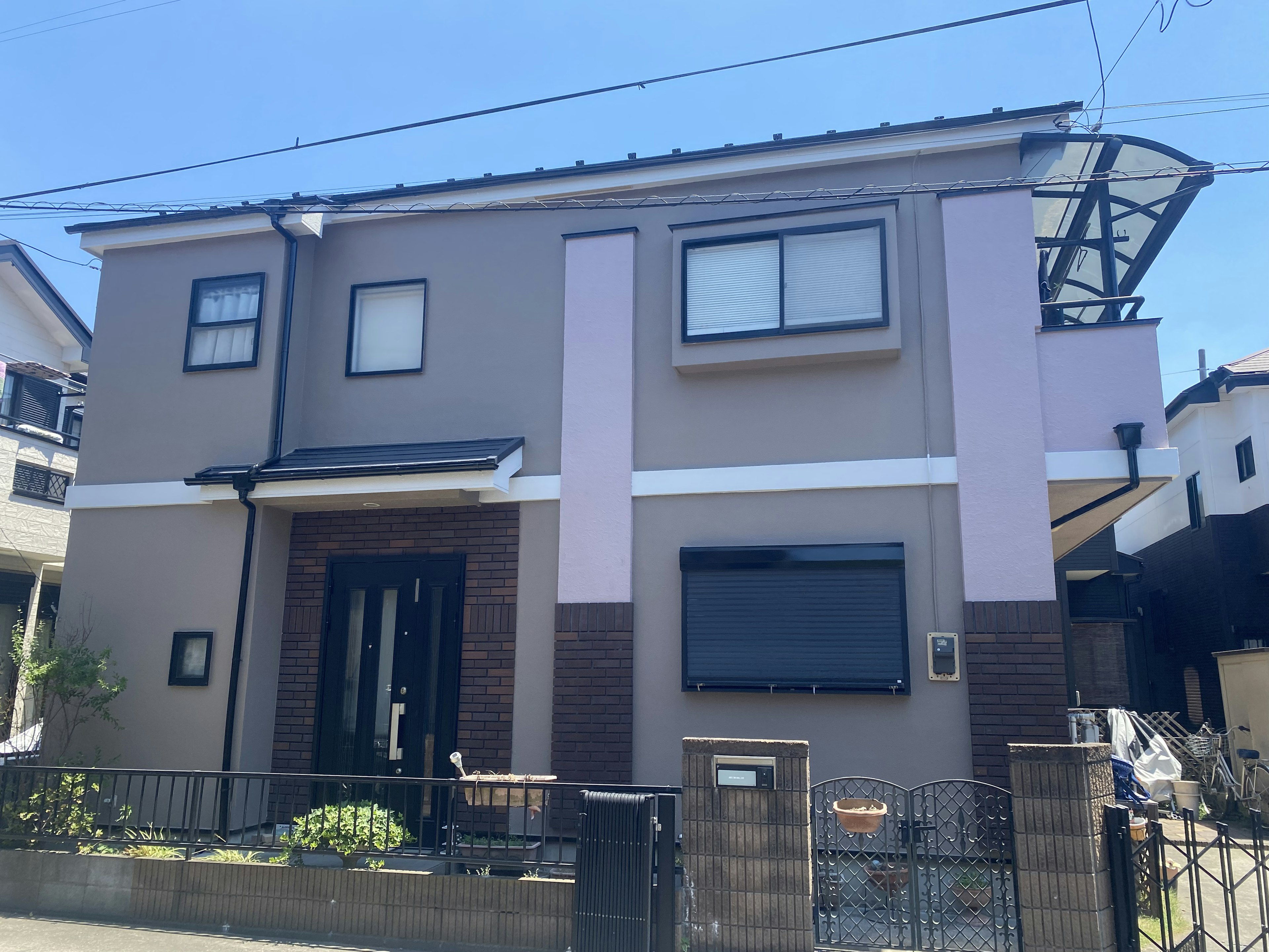 越谷市Ｍ様邸の外壁塗装と屋根塗装を施工させていただきました