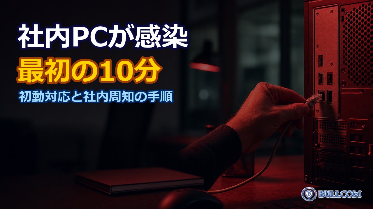 会社のPCがウイルス感染したら｜初動対応と社内周知の手順