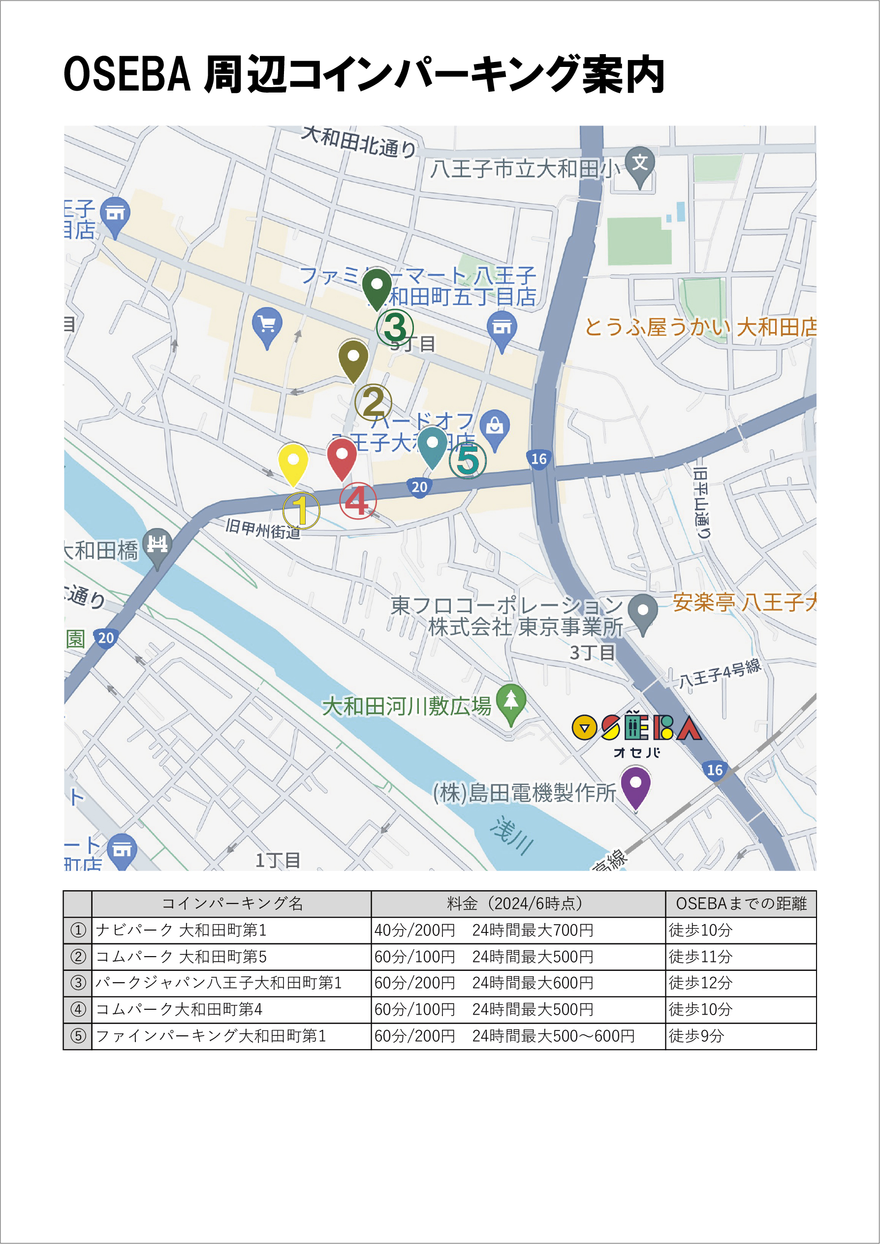 お願い】「OSEBA」来場時の交通手段について | 島田電機製作所