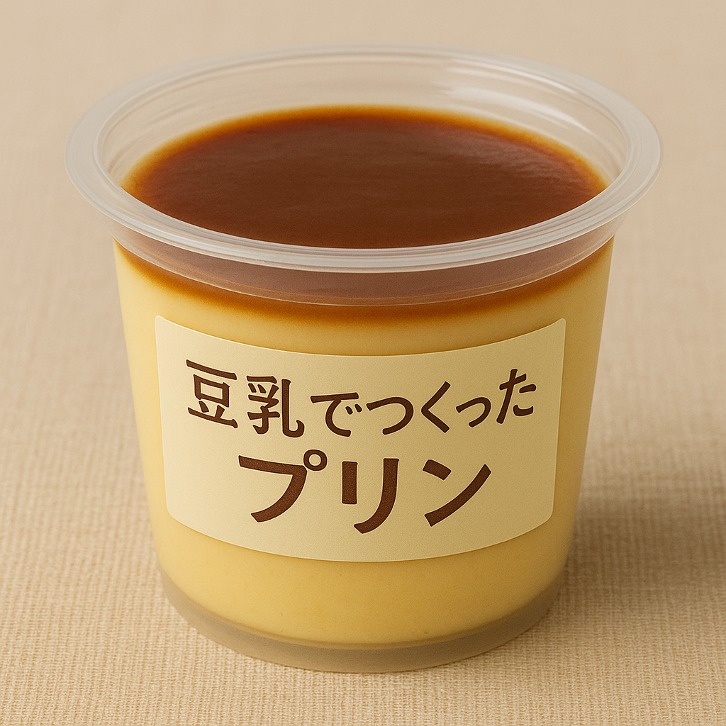 豆乳でつくったプリン