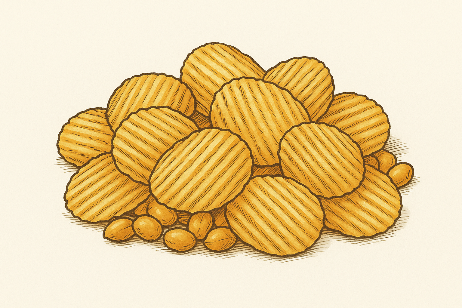 厚切りポテトチップス　ピザ味（またはコンソメ味）