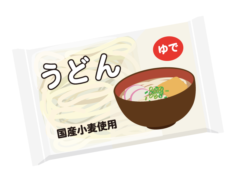 冷凍うどん　つゆ付