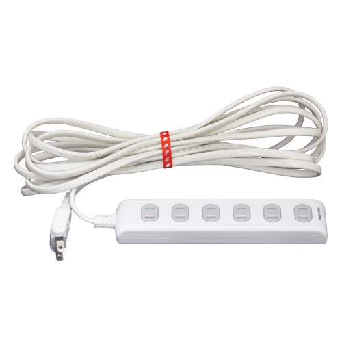 サンワサプライ OAタップ 6個口 5m TAP-TSH65N